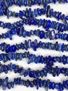 7-12mm Natural  blue Lazuli Nugget Beads 32" Strand Jewelry Gemstone Crystal - Picture 1 of 8