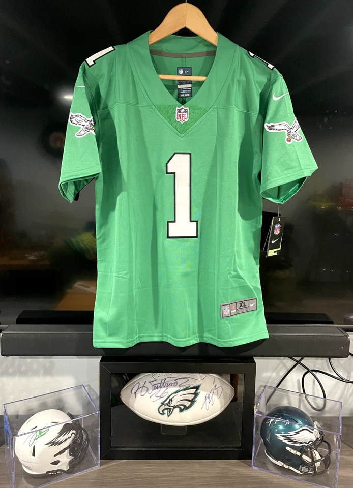 Camiseta deportiva Jalen Hurts Kelly verde Philadelphia Eagles Alt - juvenil XL - NUEVA CON ETIQUETAS Foto 1 de 4
