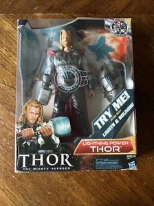 Thor The Mighty Avenger Lightning Power 10'' Figure Lights Marvel Action NEW - Picture 1 of 7