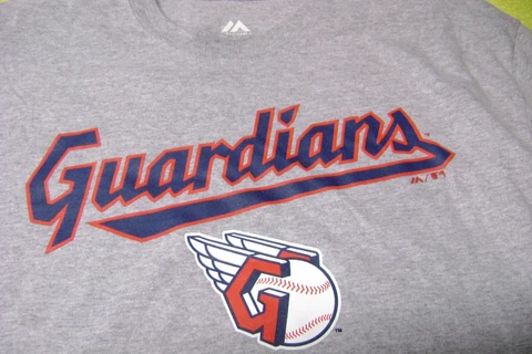 Cleveland Guardians  T- Shirt MEN LARGE or Women  XL GRAY NEW NICE L@@K Cover