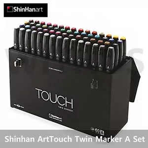 ShinHan Art Touch Doppelmarker Set A Doppelspitzen - 60 Farben Set Ein Doppelpunktmarker - Bild 1 von 6
