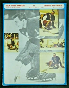 New York Rangers vs Detroit Red Wings 1970 Program - Picture 1 of 3