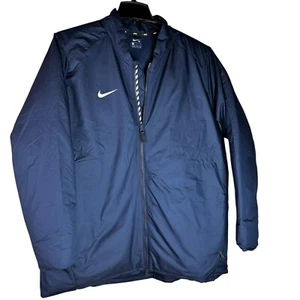 New Nike Blue Team Bomber Down Full Zip Jacket Mens Size X-Large Chest 44”-48.5” - Picture 1 of 23