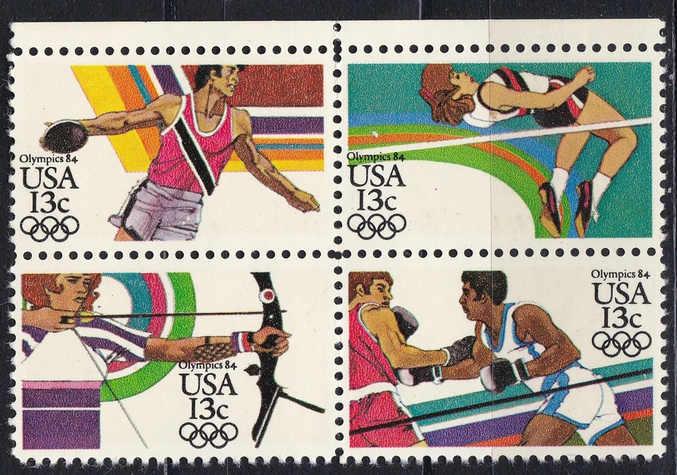 US 1983 Olympics 84 Block of 4 Sc-2051a MNH OG - US Seller - Image 1 of 1