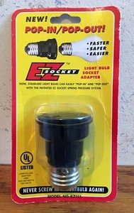 EZ Socket Glühbirnenadapter "Pop-In - Pop-Out" KEINE EINSCHRAUBBIRNEN MEHR - NEU - Bild 1 von 2