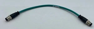 NEU Allen-Bradley 1585D-M4UBDM-0M3 SER.B Ethernet Kabel Patchkabel M12 0,3 m - Bild 1 von 4