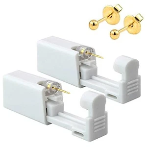 2 Pack Self Ear Piercing Gun EarringDisposable Piercing Kit No Pain Easy Use ... - Picture 1 of 5