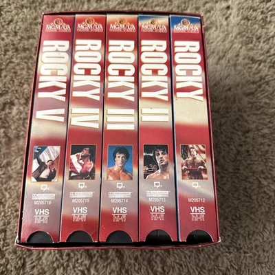 Rocky VHS Tapes Limited Box Set 1 Through 5 Home Video I-V MGM UA Stallone - Image 1 of 4
