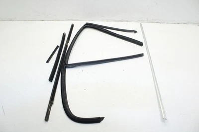 2013-15 BMW 328i xDrive RR LH Door Window Run Channel Weatherstrips w/ Moldings - Image 1 of 4
