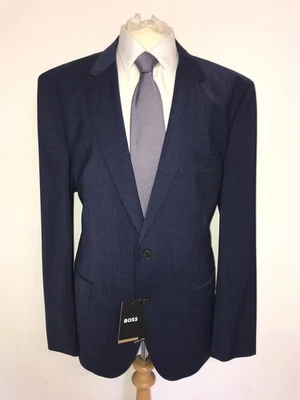 HUGO BOSS - Mens Regular Fit BLUE WOOL SUIT - UK 50 Reg - W44 L34 - BNWT - Image 1 of 4