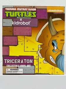 TMNT Kidrobot Series 2 Teenage Mutant Ninja Turtles TRICERATON 7 Inch Vinyl Fig - Picture 1 of 8
