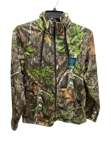 NEW Mossy Oak Obsession Jacket Men's Medium Full Zipper Hooded Hunting Fishing - Picture 1 of 6