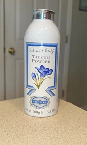Crabtree & Evelyn Freesia Talcum Powder Vintage Metal Shake Canister 3.5 oz New - Picture 1 of 2