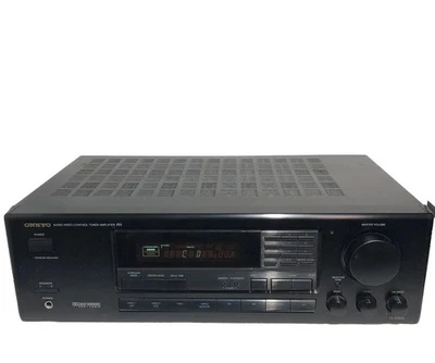 ONKYO TX-SV424 Audio / Video Control Tuner Amplifier TESTED - No Remote - Black - Image 1 of 4