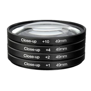 49/52/55/58/62/67/72/77mm +1+2+4+10 Close Up Macro Lens Optical Glass Filter Kit - Picture 1 of 19