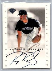 1996 Leaf Signature Series Extended AUTO Greg Briley Colorado Rockies - Bild 1 von 2