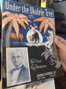H 1926 Hawaii Sheet Music UNDER THE UKULELE TREE by Ray Henderson - Picture 1 of 1