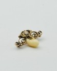 Vintage 10k Gold 1.95g Elk Tooth Pendant Ruby Eye Elks Club BPOE Teeth Lodge G1