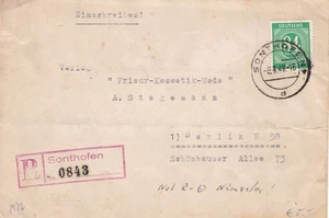 Schöner Beleg Allierte Besetzung / Stempel Sonthofen / Berlin 1947 - Bild 1 von 2