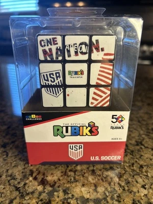Rubik's  3x3 Cube - U.S. Soccer Licensed W/ Official Rubik’s Seal New Sealed - Image 1 of 4