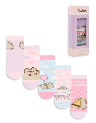 Pusheen Mehrfarbig Sweet Pizza Party Wadensocken 5er-Set Mädchen