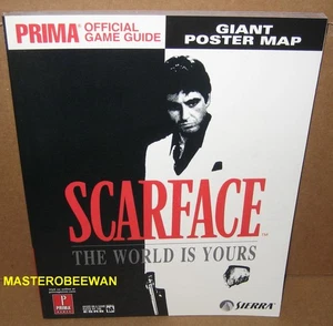 Scarface The World is Yours Official Strategy Guide Book New + Giant Poster Map - Picture 1 of 2