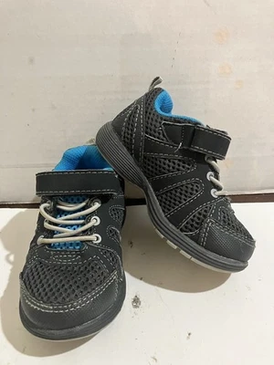 Tênis Carters infantil masculino tamanho 6 cinza azul sola flexível - Imagem 1 de 4