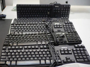 Lot 5 DELL USB PC Windows Desktop Slim Keyboard Model#: SK-8115 - Picture 1 of 2