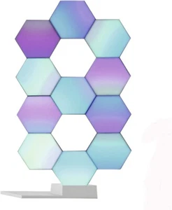 Yescom APP Control Hexagon LED Lights 11 PACK WiFi Wall Hex Light Alexa & Google - Picture 1 of 9
