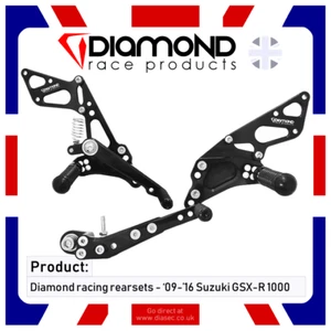 DIAMOND RACE PRODUCTS - SUZUKI GSXR1000 2012 '12 REARSET FOOTREST KIT - Picture 1 of 3