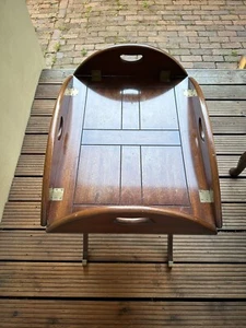 Englische Möbel Mahagoni Tablett Tisch von Bevan & Funnell, England, 1960er - Bild 1 von 23