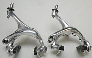 Campagnolo RECORD Dual Pivot Silver Rim Brakeset low mile takeoffs FREE SHIPPING - Picture 1 of 3