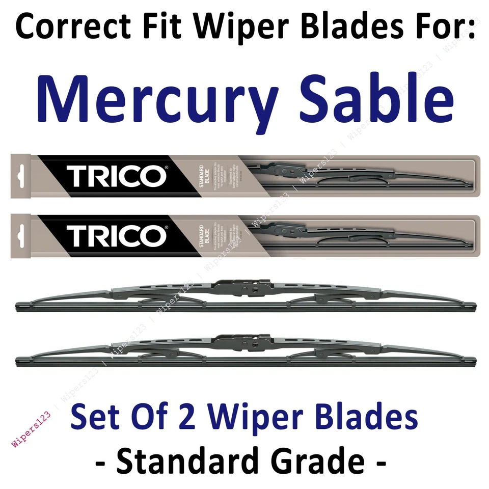 Wiper Blades 2-Pack Standard - fit 1989-1995 Mercury Sable - 30200x2 - Image 1 of 1