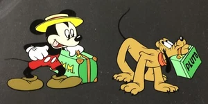 Walt Disney Co Mickey Mouse Mr Mouse Pluto Takes A Trip Serigraph Cel W/COA - Picture 1 of 4
