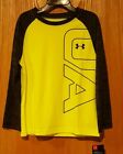 Nwt Boys Under Armour Size 4 Long Sleeve Hivis Yellow Shirt  - 453