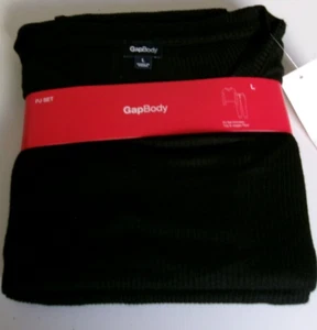 Gap Body Zweiteiliges Damen Zweiteiliges Pyjama Set Gr. Large True Black - Bild 1 von 2