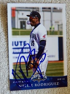 Los Indios de Cleveland Nellie Rodríguez 2014 firmado por los capitanes del condado de Lake automático - Imagen 1 de 1