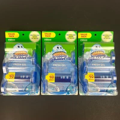 Paquete de 3 - Burbujas de fregar gel sello de limpieza de inodoro paquete económico Foto 1 de 4