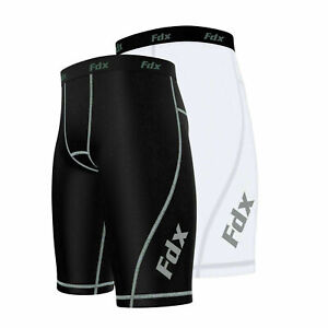 FDX Men's Compression Shorts Sports Briefs skin tight fit gym pants Base layers