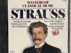 Masters Of Classical Music: Strauss - Audio CD - Vol 4 New - Picture 1 of 4