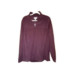 Croft & Barrow Mens MT Extra Soft Fleece 1/4 Zip Men’s Sweatshirt Brown - Picture 1 of 8