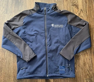 Port Authority NWT Men’s Large Full-zip Jacket Water & Wind Resistant Navy Blue - Picture 1 of 16