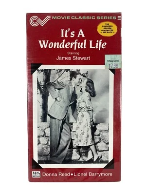 It’s A Wonderful Life James Stewart VHS Movie 1986 Congress Video Group SEALED - Image 1 of 4