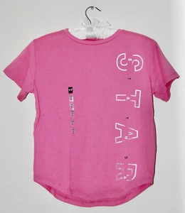 NWT Under Armour Big Girls Pink Star Status Heat Gear Loose Fit SS T-Shirt sz M - Picture 1 of 8