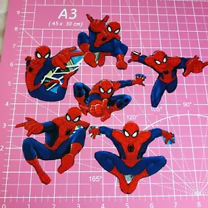 Superheld Stoff Aufbügeln Applikation Patches für Kinder, Jacke Spider-Man Charaktere - Bild 1 von 17
