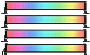4 Pack 25W RGB LED Wall Washer Light, Color Changing LED Strip Light with RF 212 - Picture 1 of 6