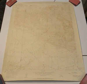 CARRIZO MOUNTAIN Quadrangle CA USGS Topographic Map 1957 Vintage 27x22 - Picture 1 of 15