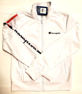 Champion Boy's Zip Up Track Jacket White Size Large - Picture 1 of 5