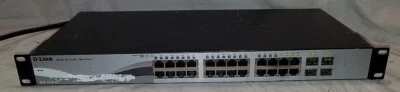 D-LINK DGS 1210-24 24-PORT GIGABIT WEB SMART SWITCH w/ Power Cord Used - Image 1 of 4