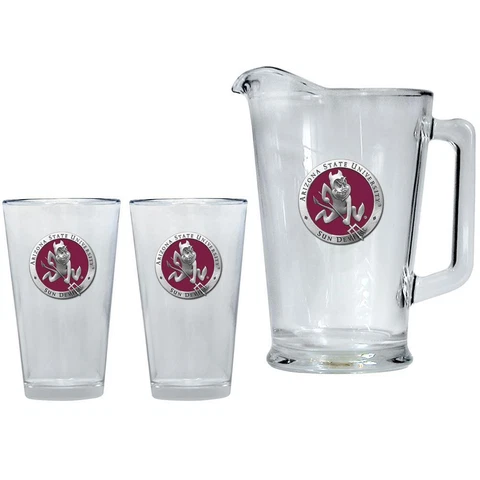 Arizona State University Pitcher and 2 Pint Glass Set Beer Set Cover